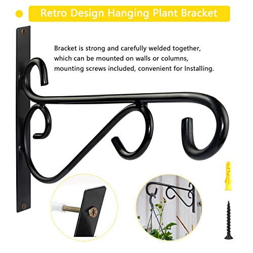 Hanging Brackets Heavy Duty for Hanging Basket Fruit Organizer, 2p...