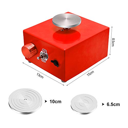 Kacsoo Mini Pottery Wheel, Pottery Wheel 6.5cm 10cm Turntable Mini...