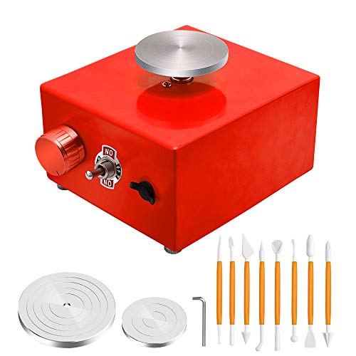 Kacsoo Mini Pottery Wheel, Pottery Wheel 6.5cm 10cm Turntable Mini...