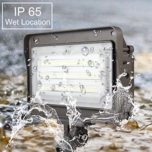 Kadision LED Flood Light, Dusk-to-Dawn Photocell Sensor, 50W 250W...