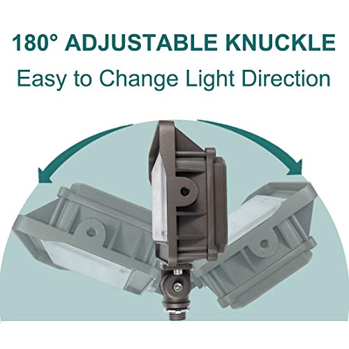 Kadision LED Flood Light, Dusk-to-Dawn Photocell Sensor, 50W 250W...