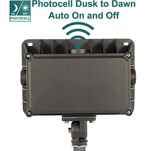 Kadision LED Flood Light, Dusk-to-Dawn Photocell Sensor, 50W 250W...