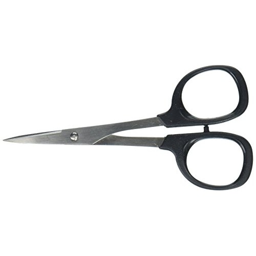 kai 4 Curved Tip Needlecraft Scissors, Black