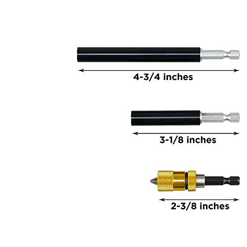KAIFNT K406 Magnetic Bit Holder Set with Guide Sleeve and Adjustab...