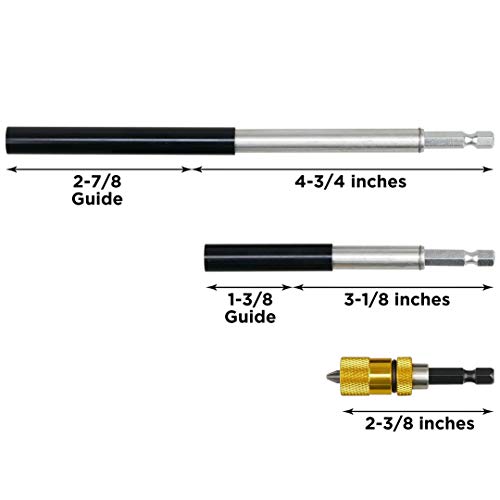 KAIFNT K406 Magnetic Bit Holder Set with Guide Sleeve and Adjustab...