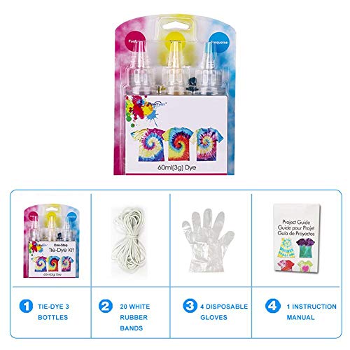 One-Step Tie-dye Kit, Innovative No Fading DIY Fabric Environmenta...