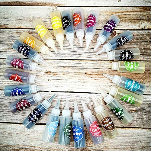 Tie-Dye Kit One-Step Tie Dye Kit,Tie-Dye Kit with Dye Bottle Glove...