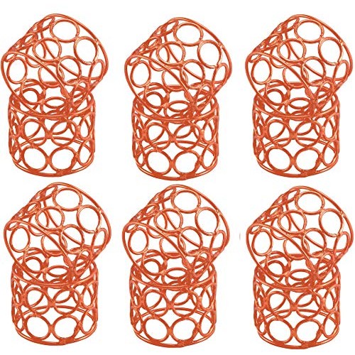 Kaizen Casa Handmade Round Mesh Napkin Rings Holder for Dinning Ta...