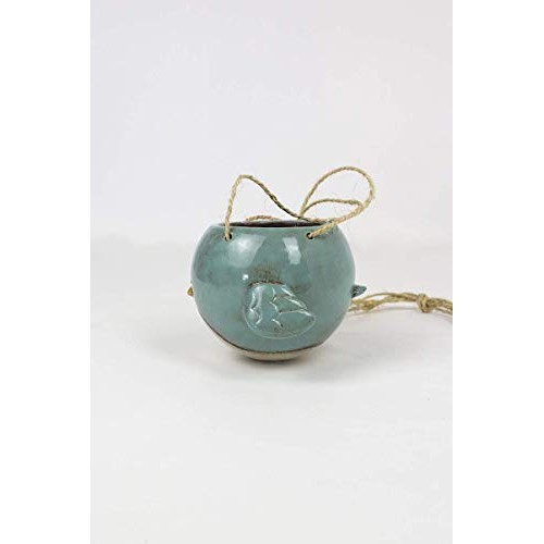 Bluebird Hanging Planter Pot - Ceramic - 7 Diameter