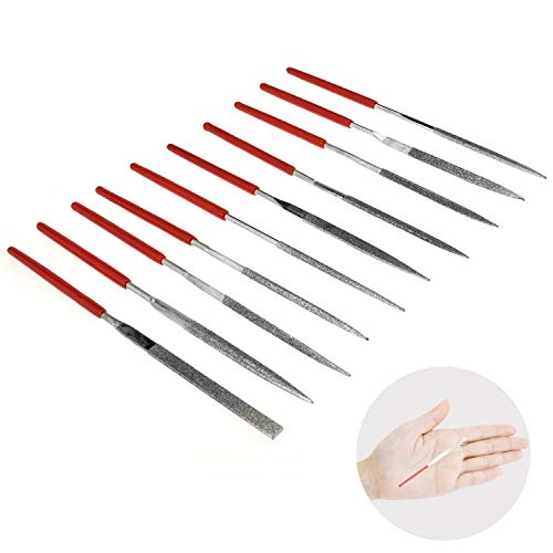 Kalim MINI Diamond Needle File Set 10pcs 150 Grit Precision Diamo...