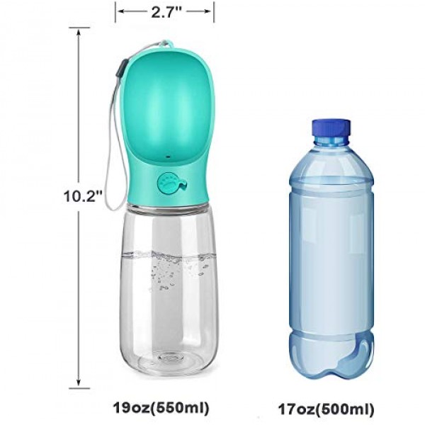 Kalimdor Dog Water Bottle, Leak Proof Portable Puppy Water Dispens...