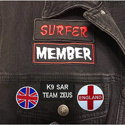 Custom Embroidery Name Patch 3.5W x 2H, 2PCS Personalized Milita...