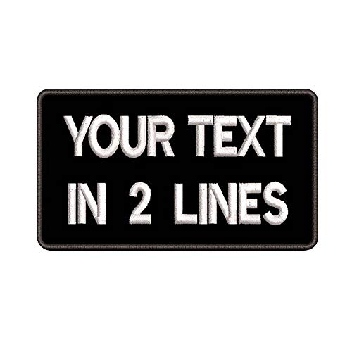 Custom Embroidery Name Patch 3.5W x 2H, 2PCS Personalized Milita...