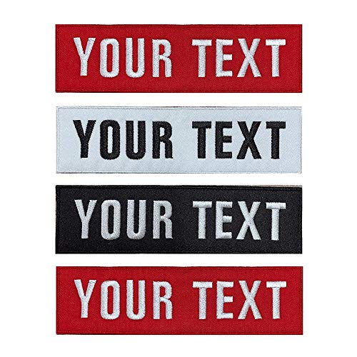 Custom Name Patch, 2pcs Personalized Embroidered Name Patch Iron o...