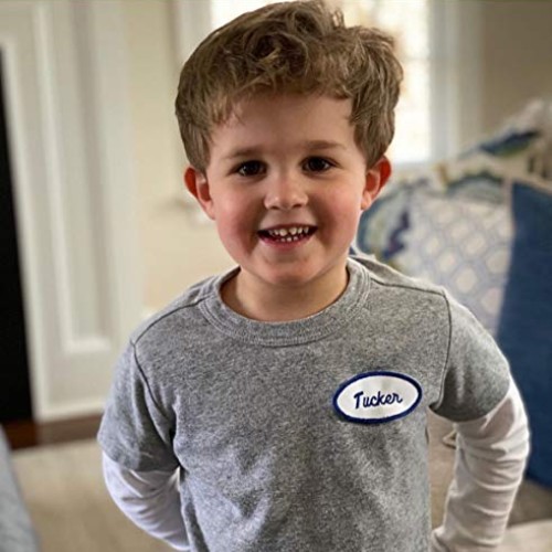 Custom Oval Name Patch, 2 Pieces Personalized Embroidered sew on/ ...