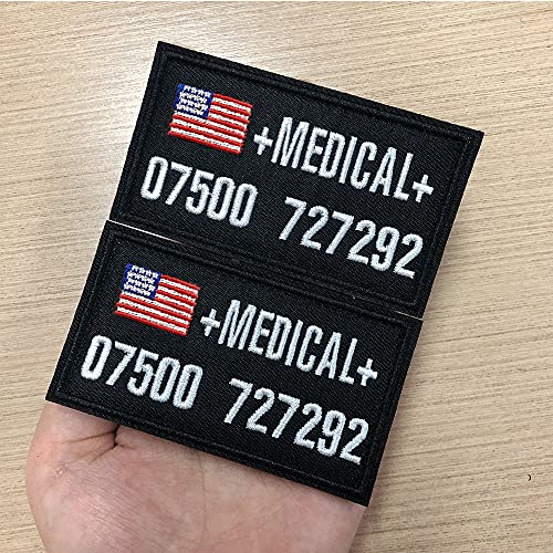 Custom Tactical Name Patches 4W x 2H Personalized Military Numbe...