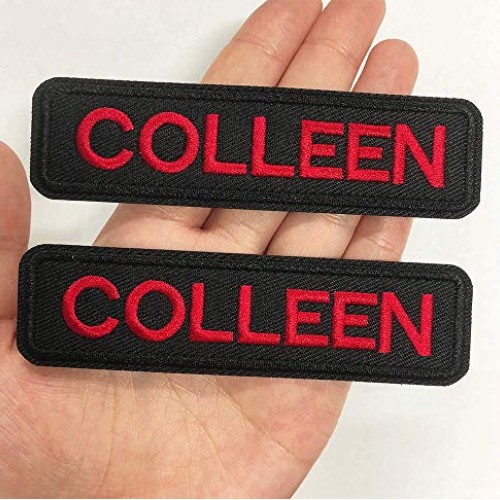 Personalized Embroidered Name Patch, 2pcs Custom Tactical Name Tag...