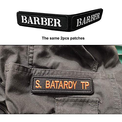 Personalized Embroidered Name Patch, 2pcs Custom Tactical Name Tag...