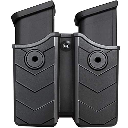 Universal Magazine Pouch, Double Mag Pouch OWB, Fit 9mm .40 Double...