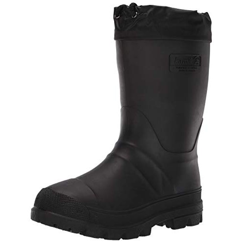 Kamik Mens Hunter Snow Boot, Black, 9 M US