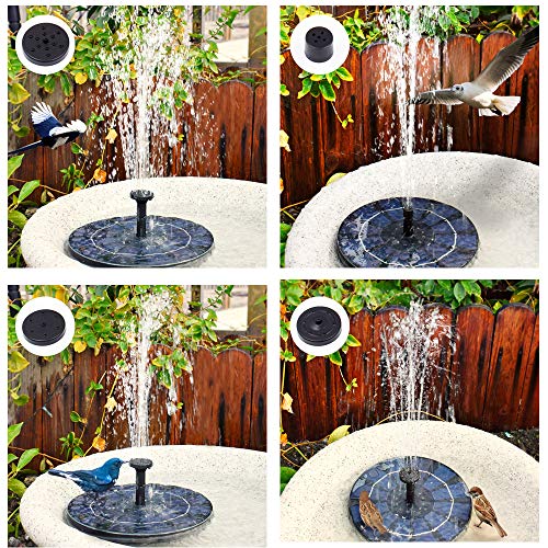 Solar Bird Bath Fountain Pump, Upgraded Solar Fountain Pump with 4...