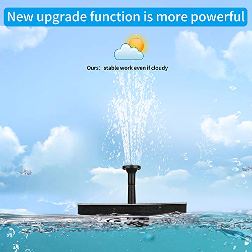 Solar Bird Bath Fountain Pump, Upgraded Solar Fountain Pump with 4...