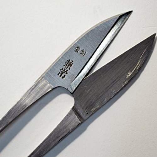 Kanetsune Japanese Traditional Thread Cutting Scissors Silver Colo...