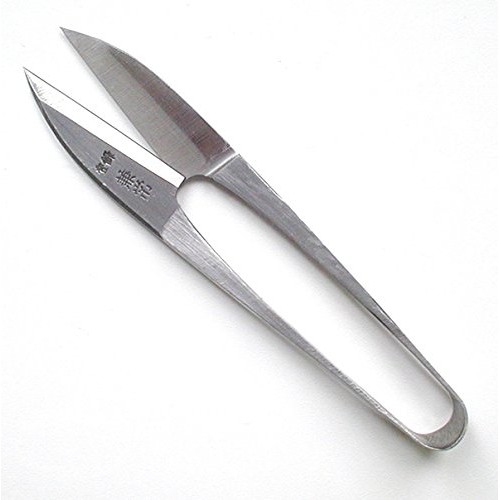 Kanetsune Japanese Traditional Thread Cutting Scissors Silver Colo...