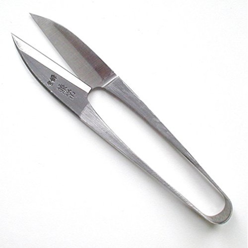 Kanetsune Japanese Traditional Thread Cutting Scissors Silver Colo...