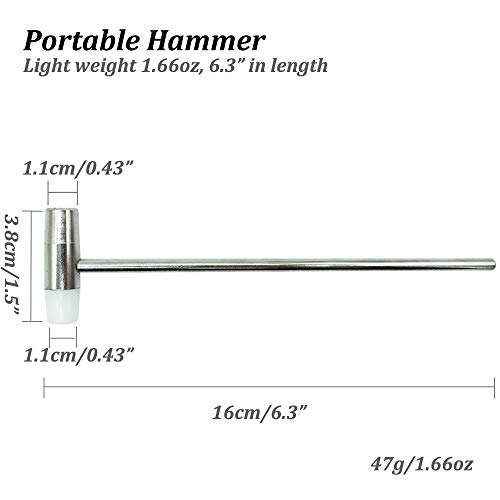 Dual Head Small Hammer, 6-1/3in Length, Smooth Grip, Double face J...