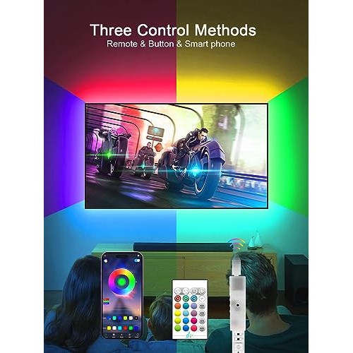 KANTUTOE TV LED Lights, 11.5ft LED Lights for 32-55 Inch TV, RGB L...