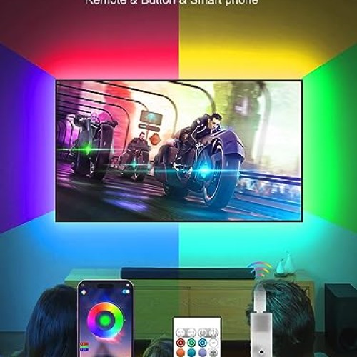 KANTUTOE TV LED Lights, 11.5ft LED Lights for 32-55 Inch TV, RGB L...