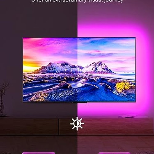 KANTUTOE TV LED Lights, 11.5ft LED Lights for 32-55 Inch TV, RGB L...