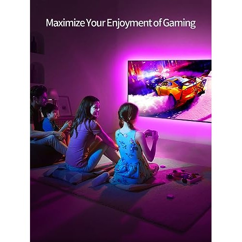 KANTUTOE TV LED Lights, 11.5ft LED Lights for 32-55 Inch TV, RGB L...