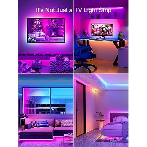KANTUTOE TV LED Lights, 11.5ft LED Lights for 32-55 Inch TV, RGB L...