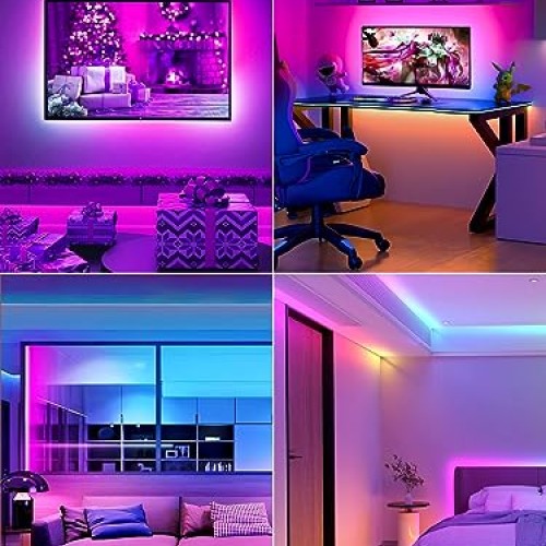 KANTUTOE TV LED Lights, 11.5ft LED Lights for 32-55 Inch TV, RGB L...