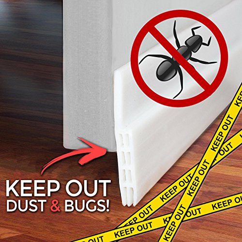 Soundproof Weather Stripping Door Kit – White - 39 Feet Self Adhes...