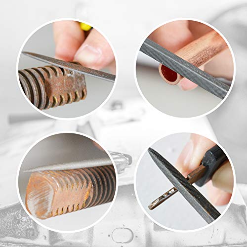 Needle File Set, 6 Pieces Hand Metal Files, Hardened Alloy Strengt...