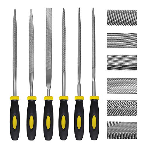 Needle File Set, 6 Pieces Hand Metal Files, Hardened Alloy Strengt...