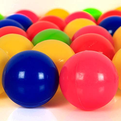 Kaptin 5.5cm 100PCS Soft Plastic Kids Play Ball,Ocean Ball,Colorfu...