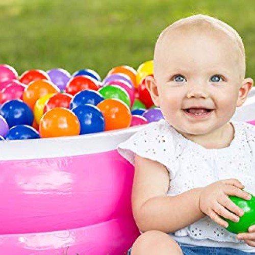 Kaptin 5.5cm 100PCS Soft Plastic Kids Play Ball,Ocean Ball,Colorfu...