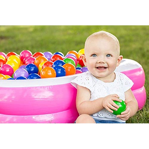 Kaptin 5.5cm 100PCS Soft Plastic Kids Play Ball,Ocean Ball,Colorfu...