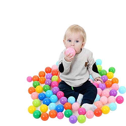 Kaptin 5.5cm 100PCS Soft Plastic Kids Play Ball,Ocean Ball,Colorfu...