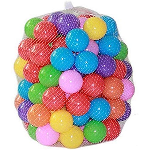 Kaptin 5.5cm 100PCS Soft Plastic Kids Play Ball,Ocean Ball,Colorfu...