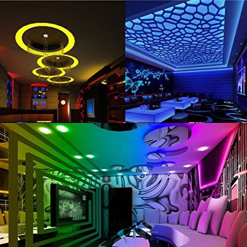 Karamoda 5 M 3528 RGB 60 LED Strip Lights, Changing Color String L...