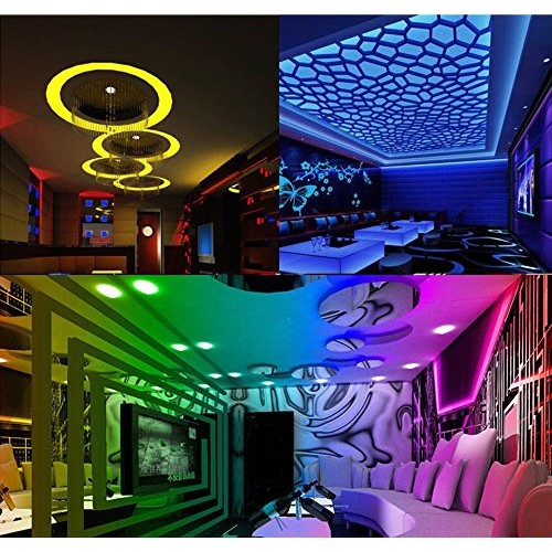 Karamoda 5 M 3528 RGB 60 LED Strip Lights, Changing Color String L...