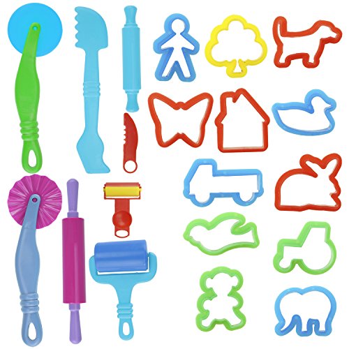 Kare & Kind Set of 20pcs Smart Dough Tools Kit with Models and Mo...