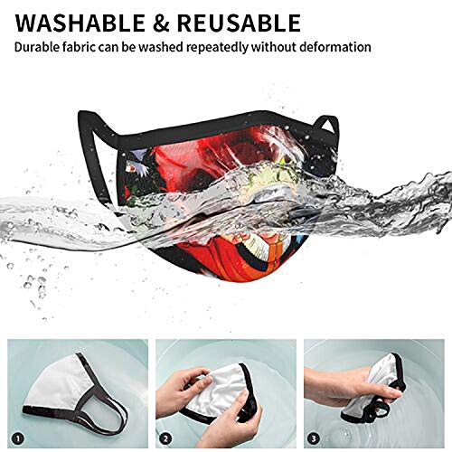 Designer Face Scarf Neck Gaiter 5 PCS Cloth N-aruto Mouth Reusable...