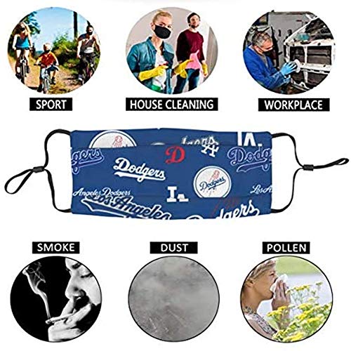 Reusable Baseball Face Balaclavas with Filter Pocket Mask Dust Mou...