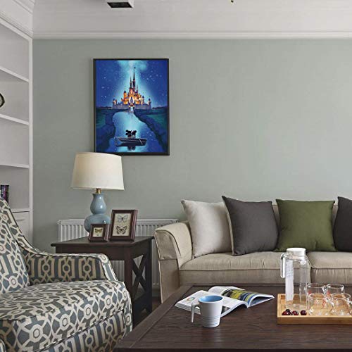 Karyees 16x20In Castle Paint by Numbers Kits Castle DIY Painting b...